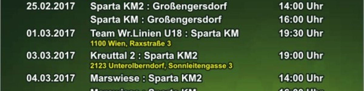 Freundschaftsspiele